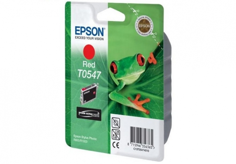 Картридж T054740 для Epson Stylus Photo R800/1800 красный - фото - 1