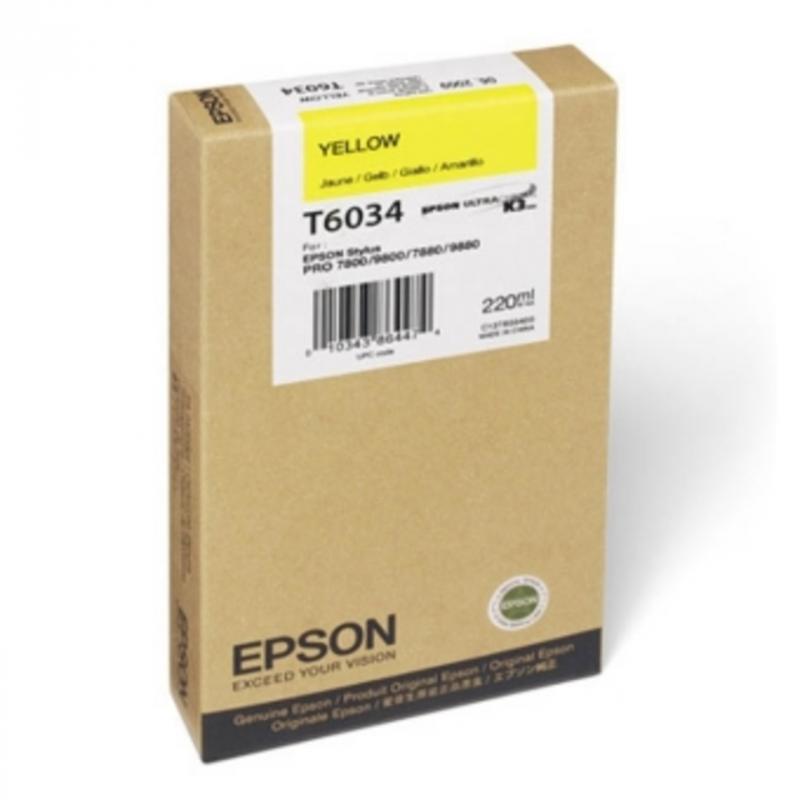 Картридж T603400 для Epson Stylus Pro 7800/9800 желтый - фото - 1